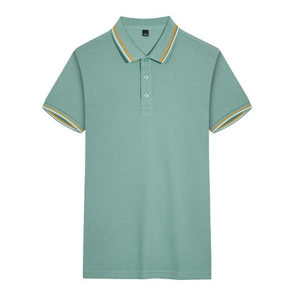 Summer Polo Shirt Lapel Short Sleeve T-shirt